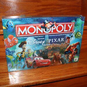 3/$188❤️sealed vintage 2007 MONOPOLY Disney Pixar Edition board game Parker Bros